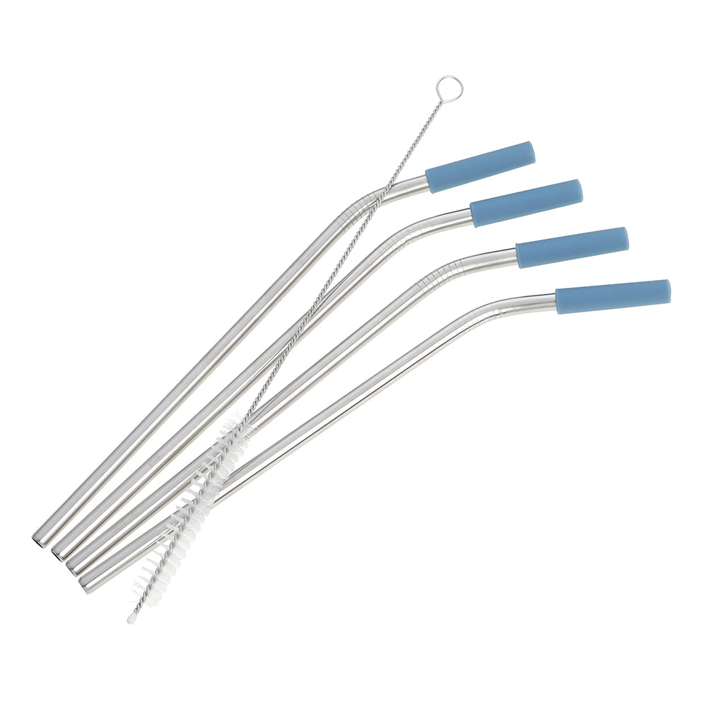 44097-4pc-wiltshire-stainless-steel-drinking-straws-with-silicone-tips