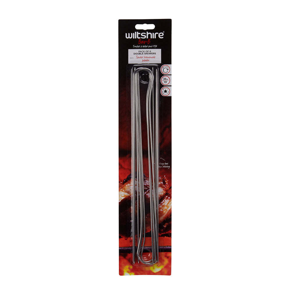 52165-6pc-wiltshire-reusable-stainless-steel-double-barbeque-skewers-33cm