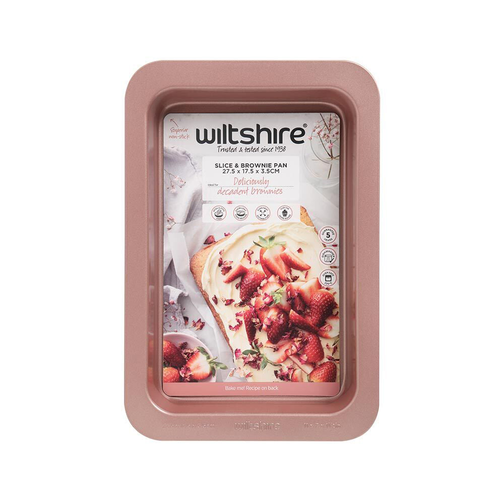 40827-wiltshire-rose-gold-rectangular-slice-bakeware-pan-tin-27-5cm