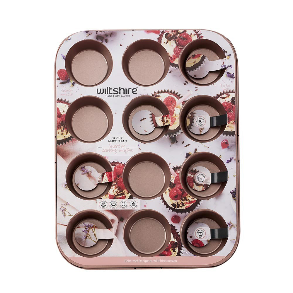 40756-wiltshire-rose-gold-12-cup-non-stick-muffin-cupcake-pan