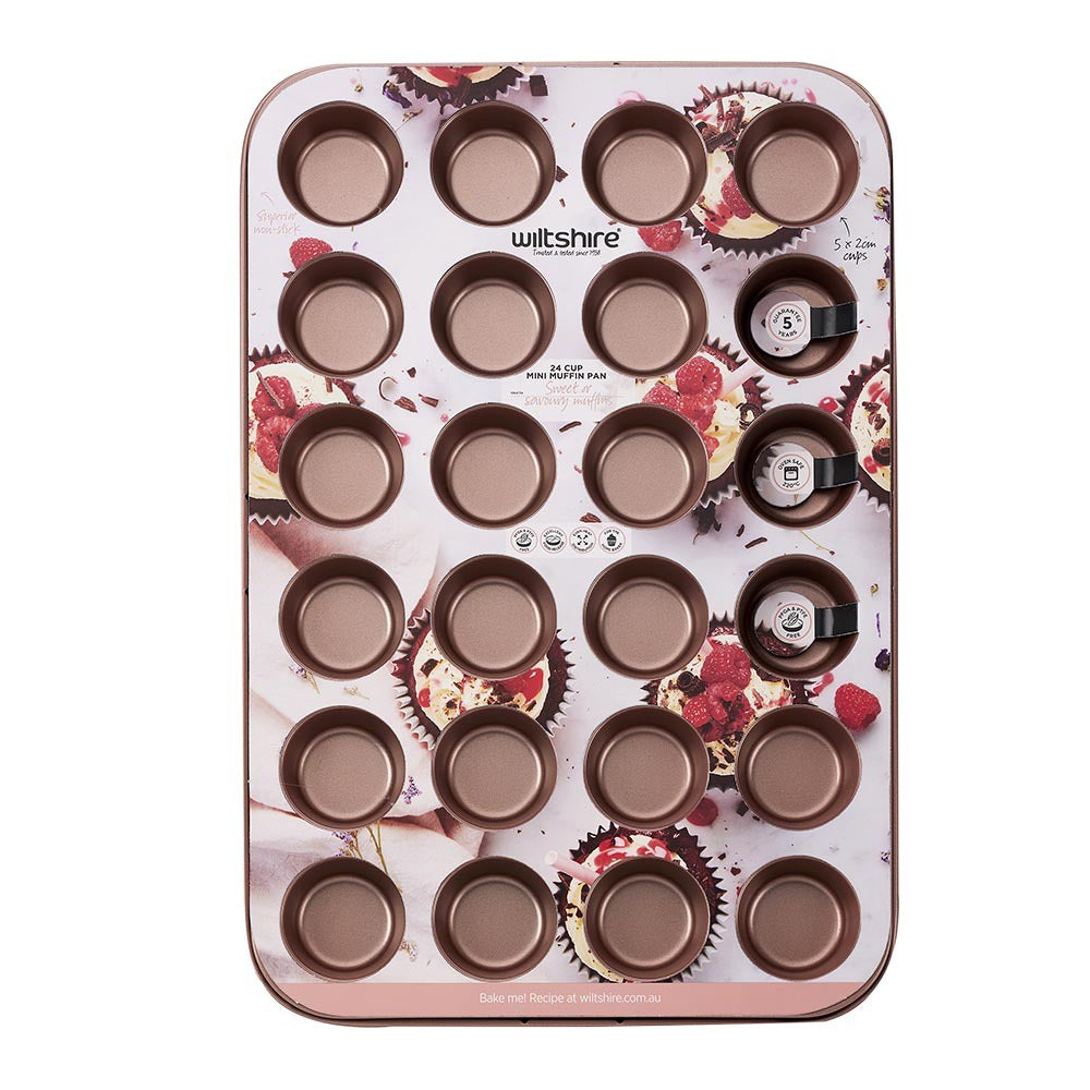 40757-wiltshire-rose-gold-24-cup-non-stick-muffin-cupcake-pan