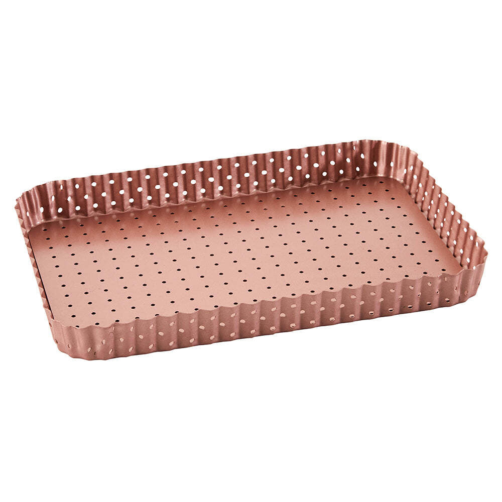 40717-wiltshire-rose-gold-non-stick-perforated-rectangular-tart-pan-30-5x20cm