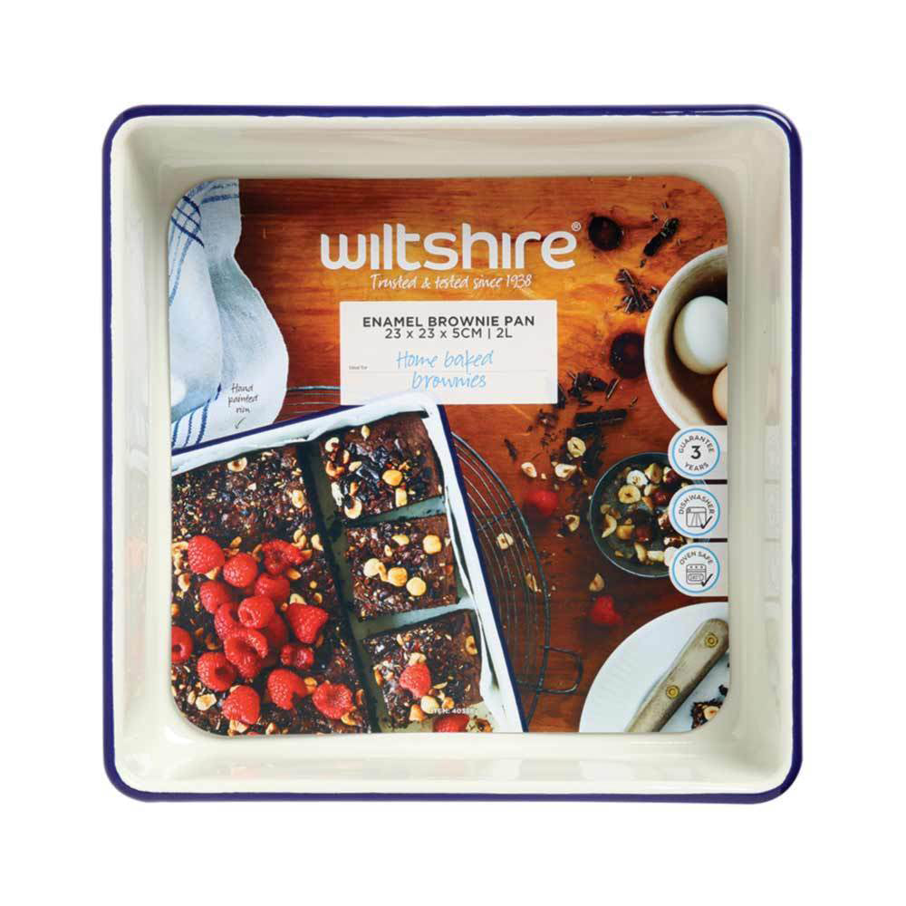 40388-wiltshire-porcelain-enamel-kitchen-brownie-baking-pan-23x5cm