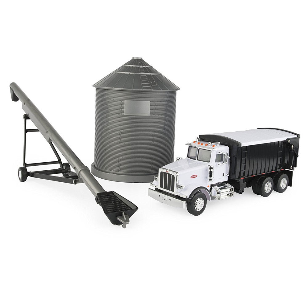 46501-peterbilt-1-32-367-straight-truck-w-grain-box-grain-bin-grain-auger