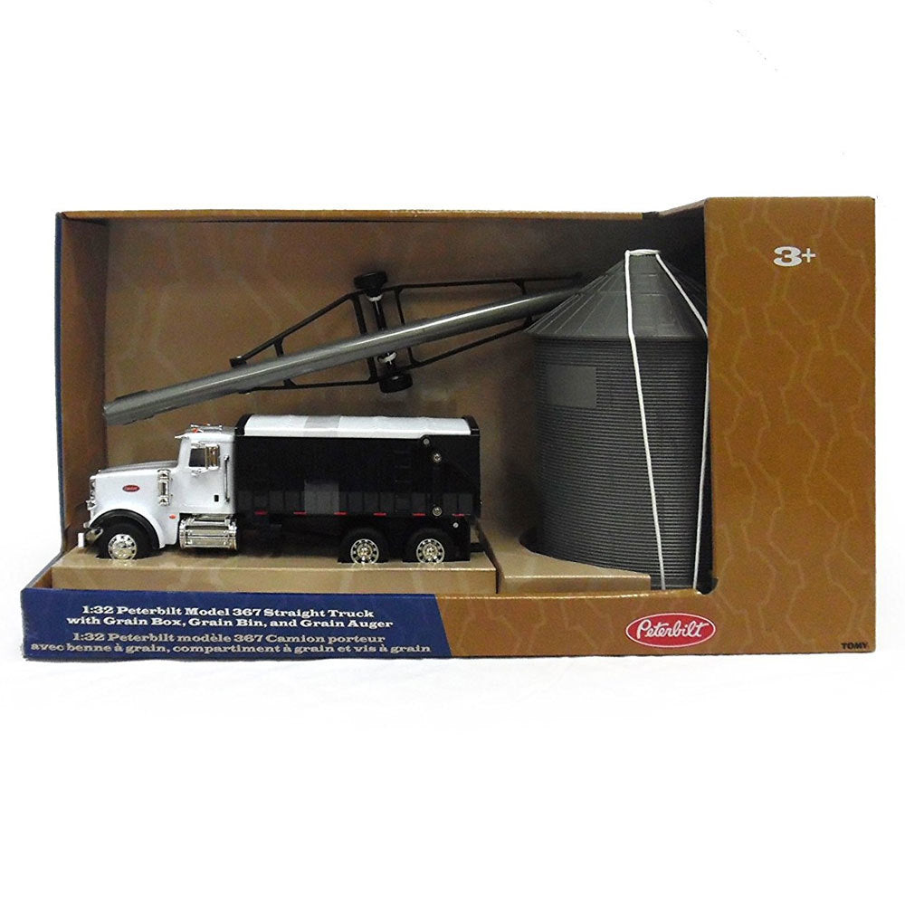 46501-peterbilt-1-32-367-straight-truck-w-grain-box-grain-bin-grain-auger