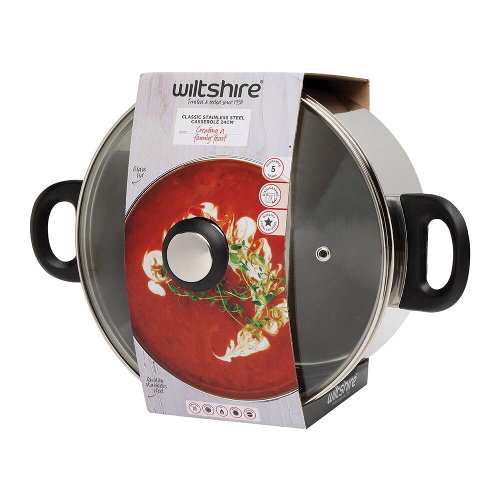 42299-wiltshire-classic-stainless-steel-glass-lid-casserole-24cm