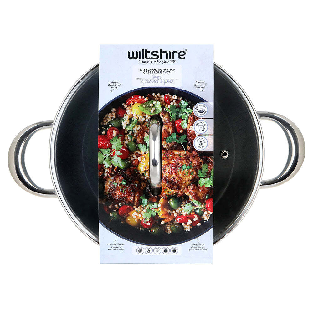 42404-wiltshire-easycook-blue-non-stick-aluminium-glass-lid-casserole-24cm