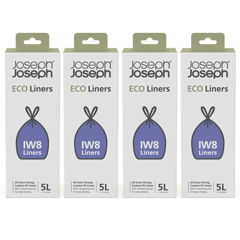 30148-80pc-joseph-joseph-iw8-5l-eco-liners-plastic-w-drawstring-ties-grey