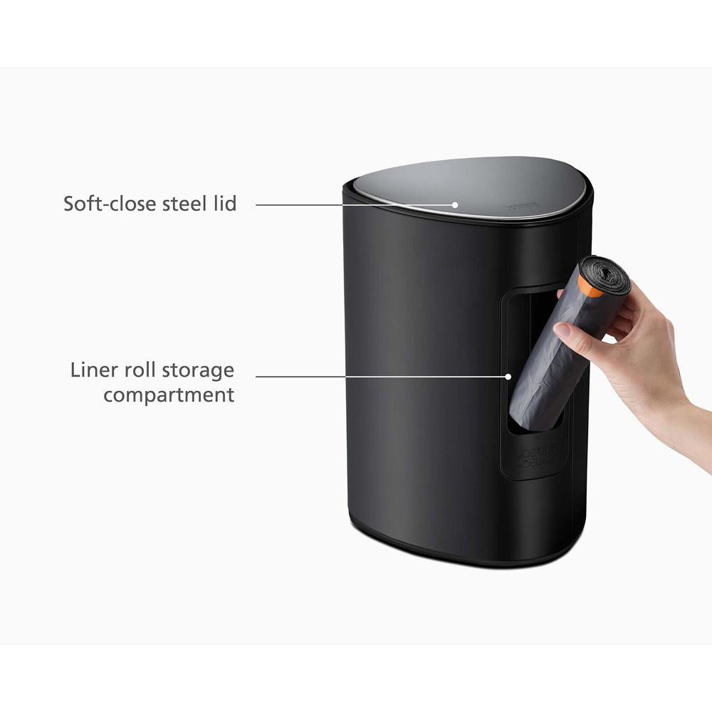 70595-joseph-joseph-easystore-luxe-5l-25-5cm-pedal-bin-stainless-steel-matt-black