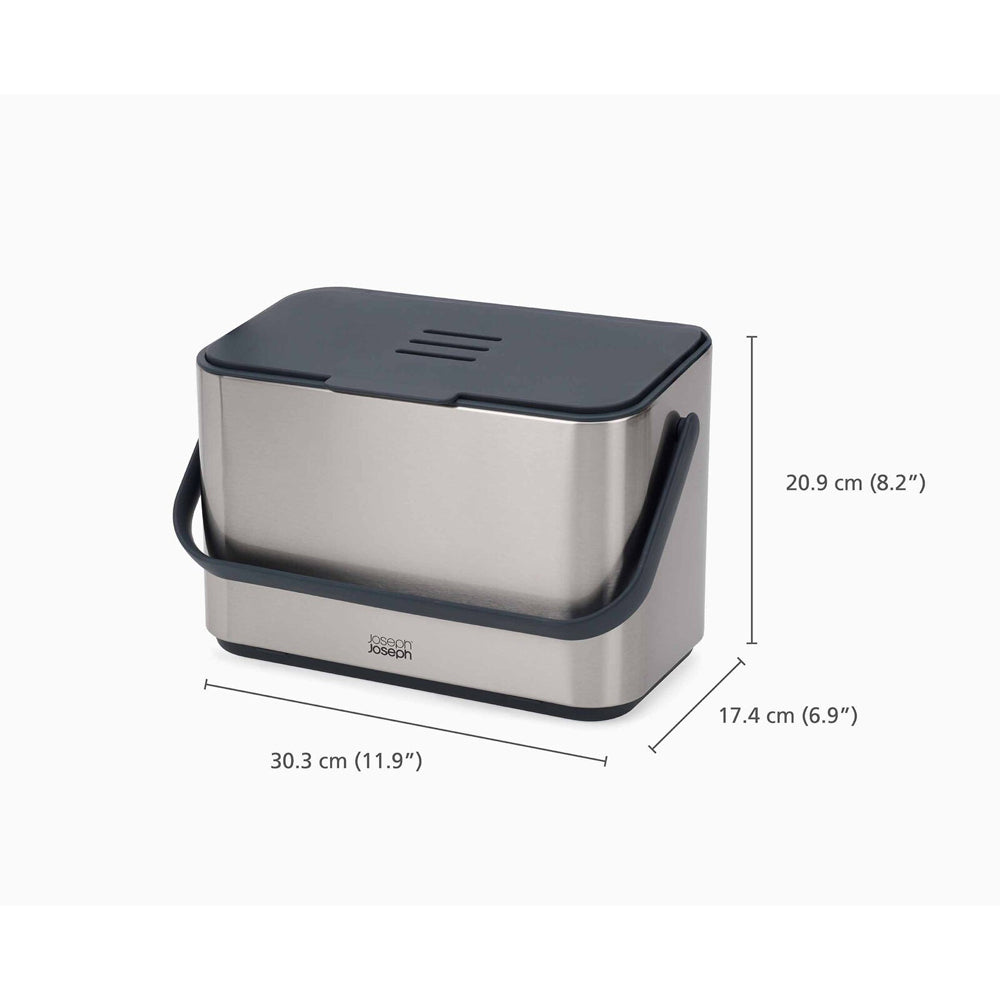 30145-joseph-joseph-collect-4l-30cm-s-s-food-waste-caddy-grey