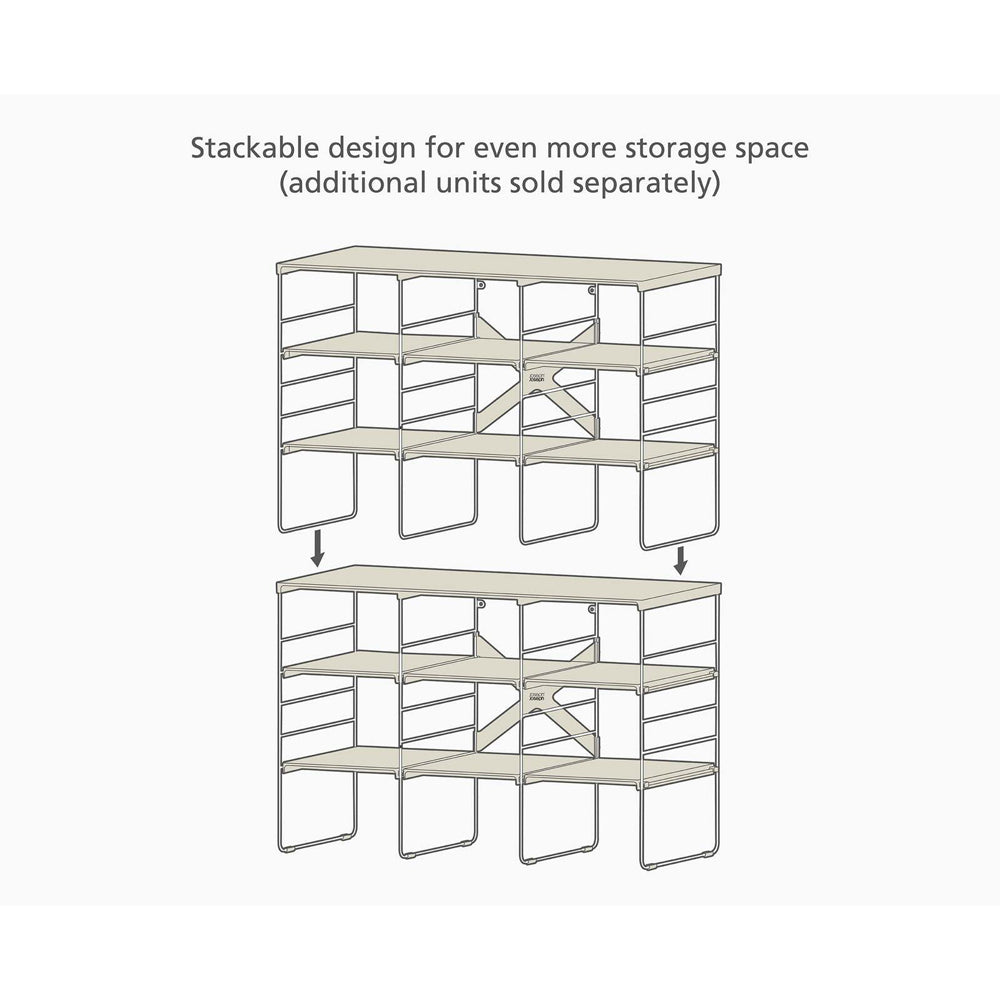 55009-joseph-joseph-level-plus-adjustable-triple-shoe-rack-51cm-ecru