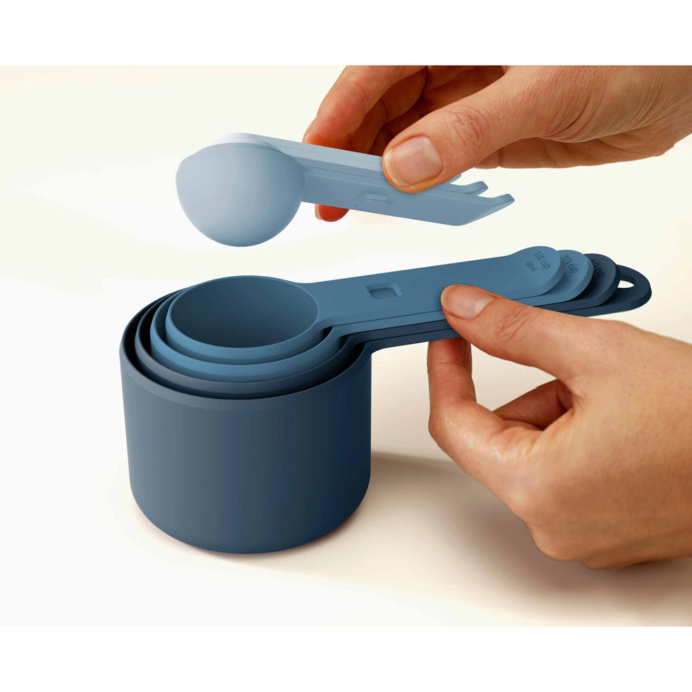 8pc Joseph Joseph Nest Measure Stackable Measuring Cup Set - Sky