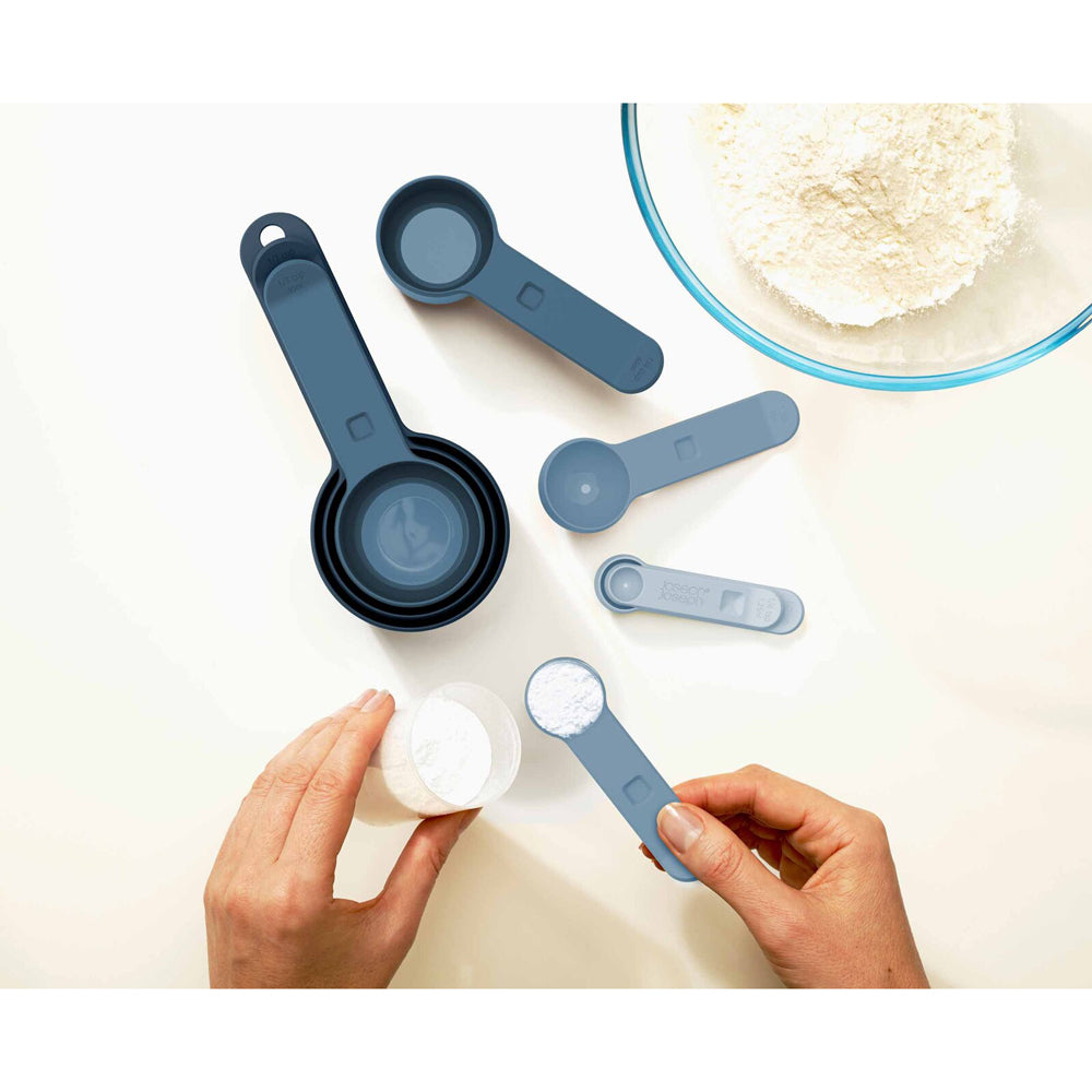 8pc Joseph Joseph Nest Measure Stackable Measuring Cup Set - Sky