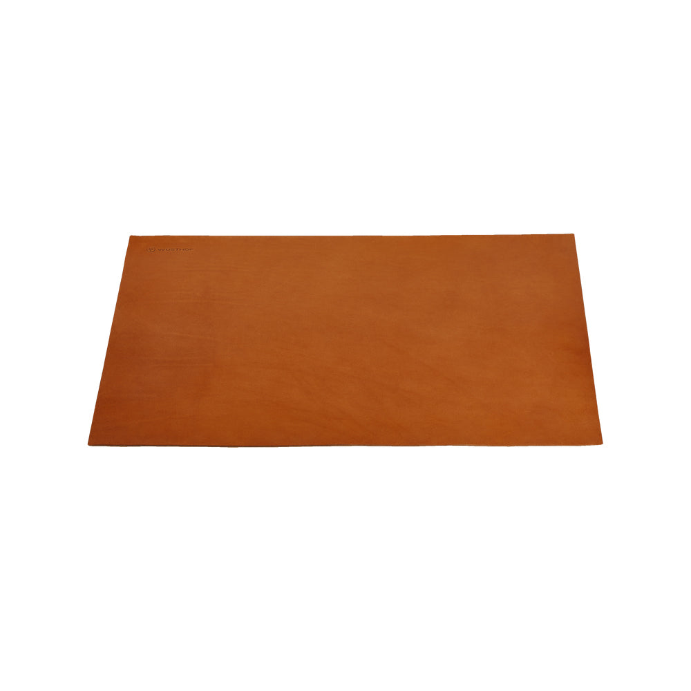 4069820001w-wusthof-amici-dune-non-slip-leather-mat-rectangular-brown-58x42cm