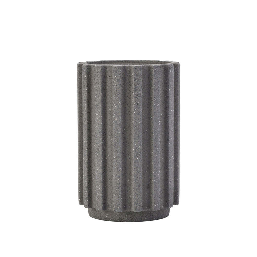 41528-furi-pro-radial-stone-utensil-holder-flint-terrazzo-19-5cm