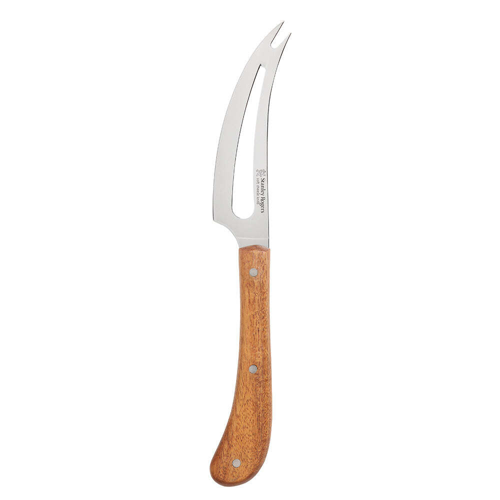50763-stanley-rogers-pistol-grip-slotted-soft-cheese-knife-acacia