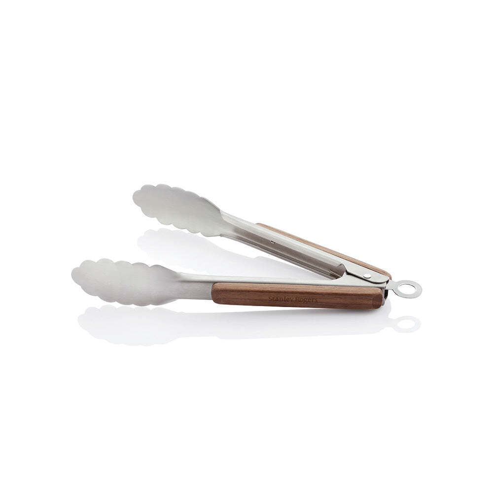 44044-stanley-rogers-black-walnut-stainless-steel-tongs-23cm