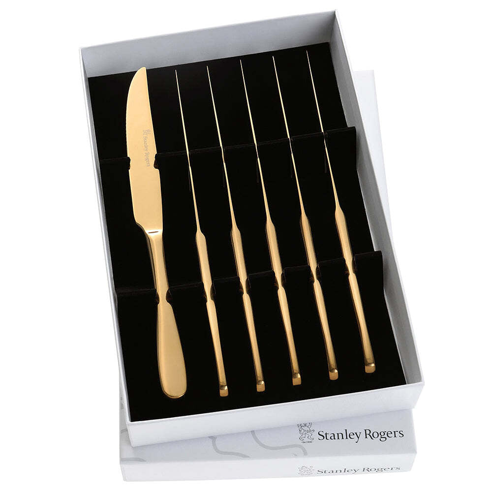 50904-stanley-rogers-albany-champagne-gold-steak-knives-6pc-set