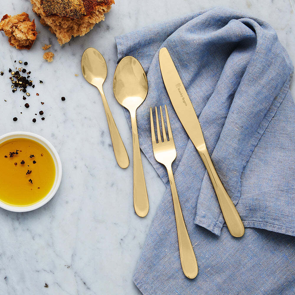 50965-stanley-rogers-albany-gold-24pc-cutlery-family-dinner-set