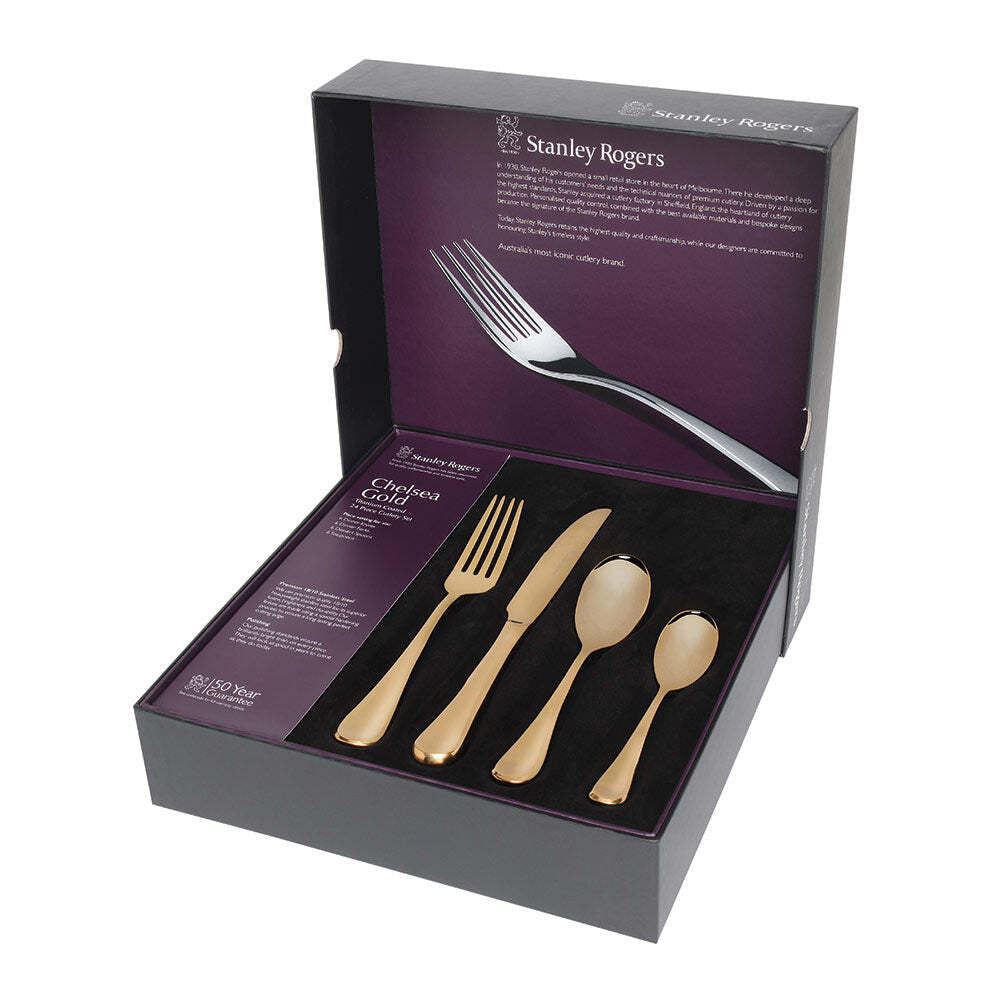 50626-stanley-rogers-chelsea-gold-24pc-cutlery-family-dinner-set