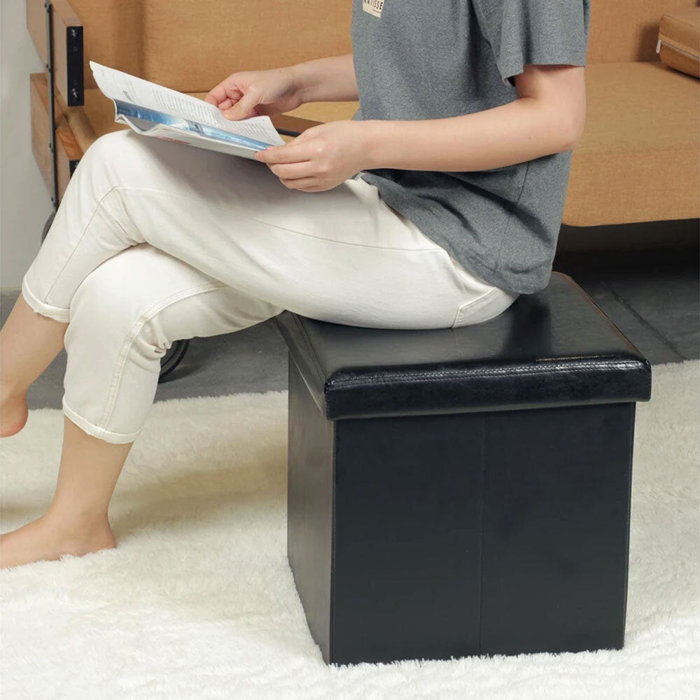 82777-vistara-folding-storage-ottomon-faux-leather-finish-black-38x38x37cm