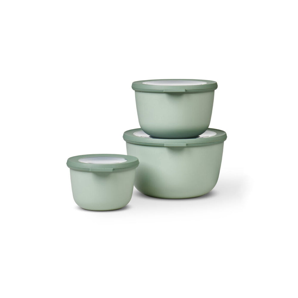 106231094700m-3pc-mepal-cirqula-food-bowl-w-lid-set-round-500ml-1l-2l-nordic-sage
