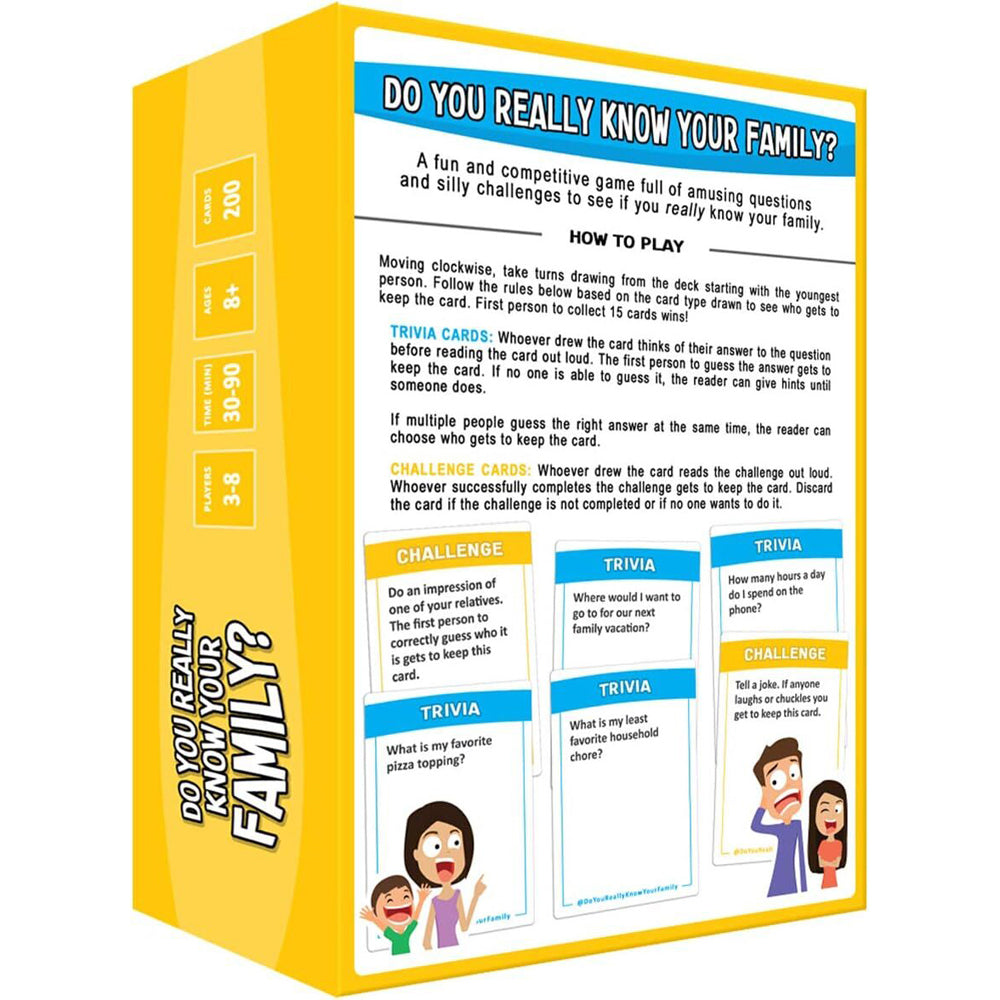 Moose Games Do You Really Know Your Family Tabletop Pary Game 8y+
