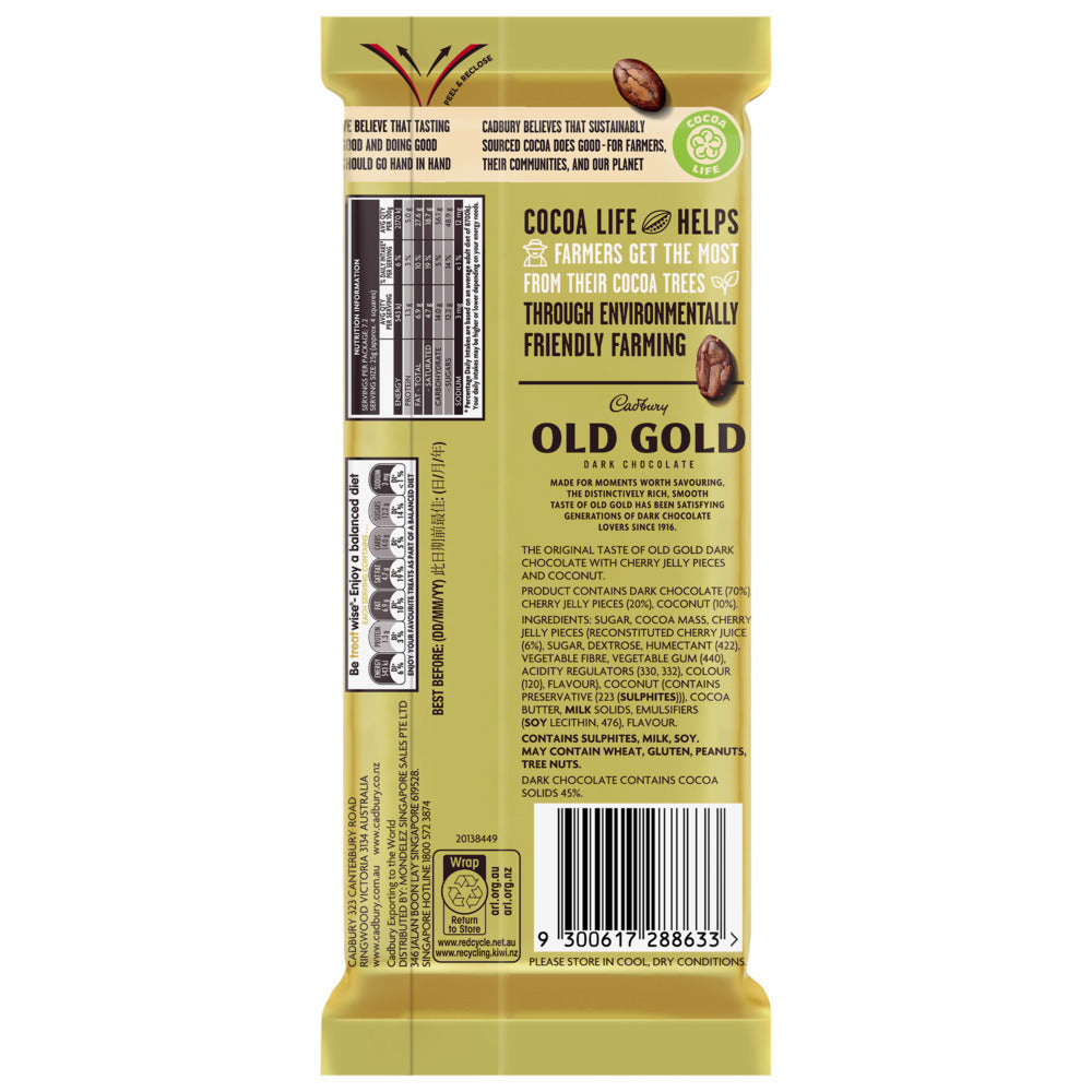 4255635-15pc-cadbury-old-gold-cherry-ripe-180g-chocolate-confectionery