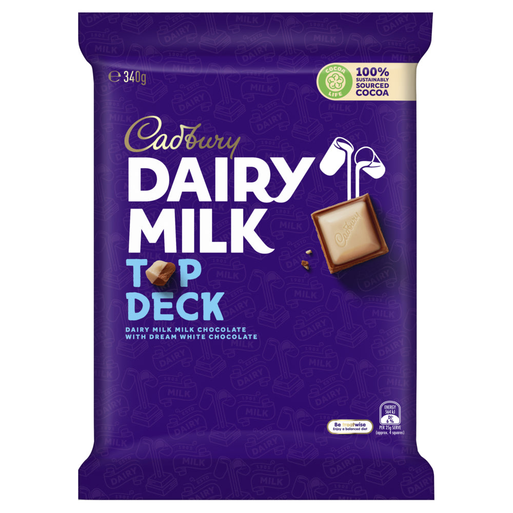 4259005-11pc-cadbury-dairy-milk-top-deck-block-340g-chocolate-confectionery