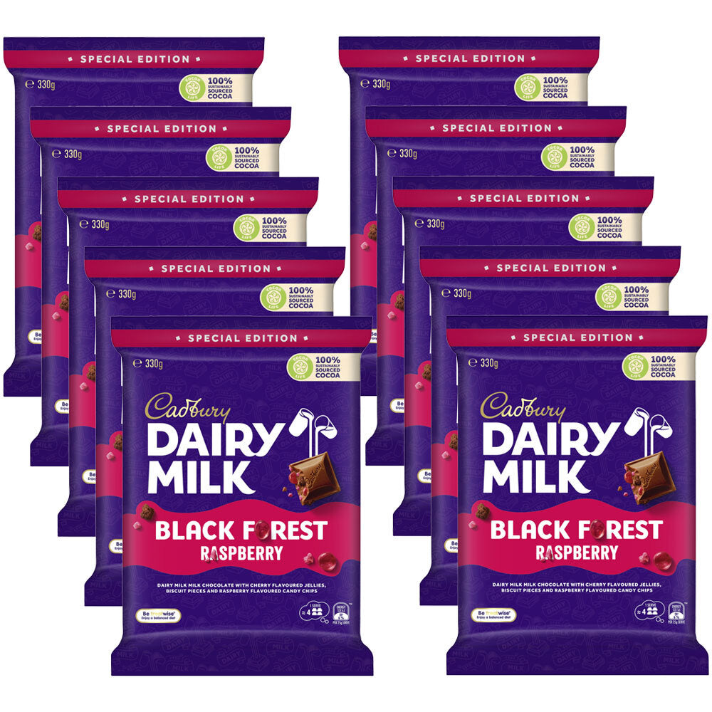4308794-10pc-cadbury-dairy-milk-raspberry-black-forest-330g-chocolate-confectionery