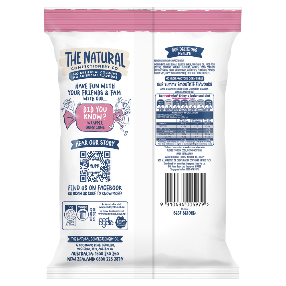 4303612-10pc-the-natural-confectionery-co-smoothie-chews-180g