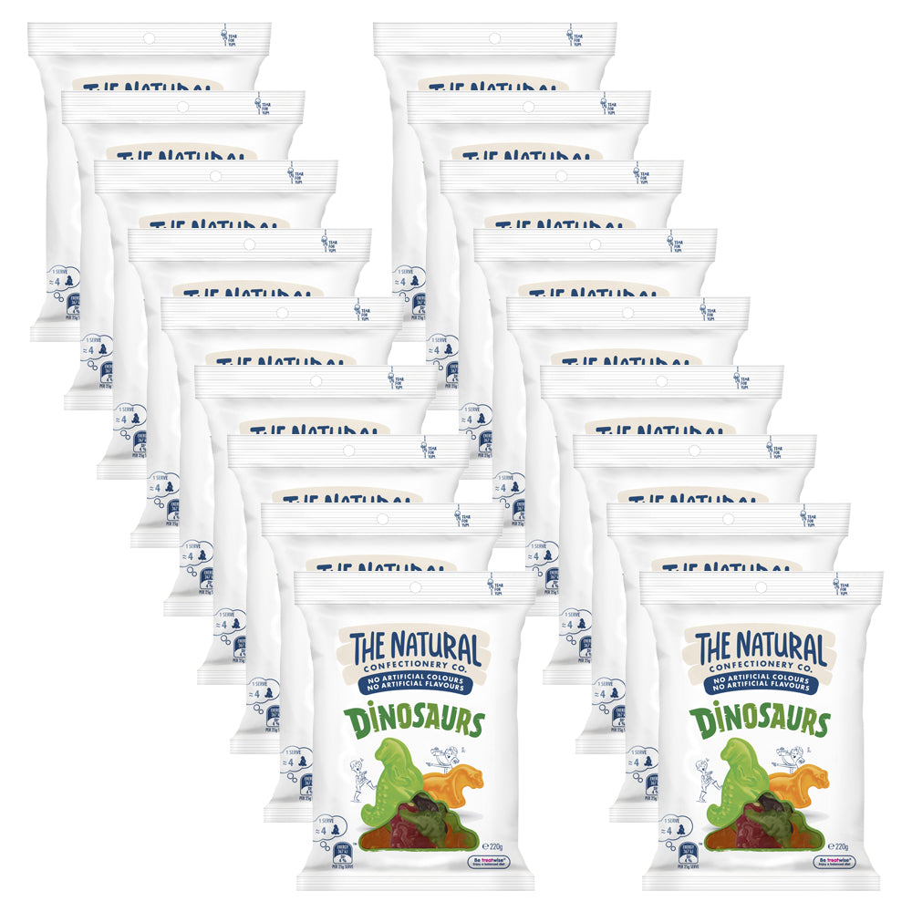 4303650-18pc-the-natural-confectionery-co-dinosaurs-220g