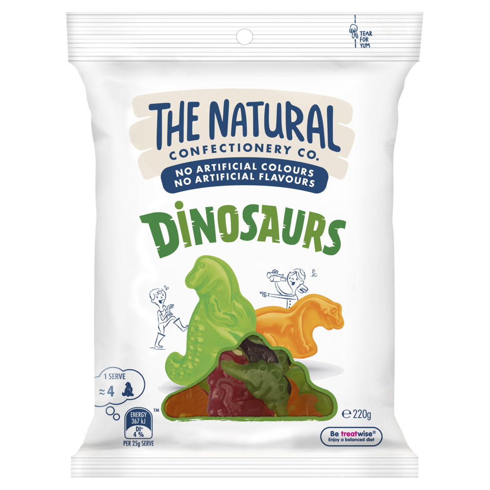 4303650-18pc-the-natural-confectionery-co-dinosaurs-220g