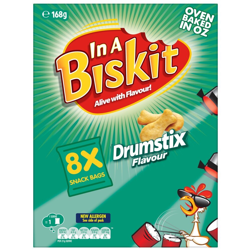 4303026-8pc-in-a-biskit-drumstix-multipack-assorted-flavoured-crackers-biscuits-168g