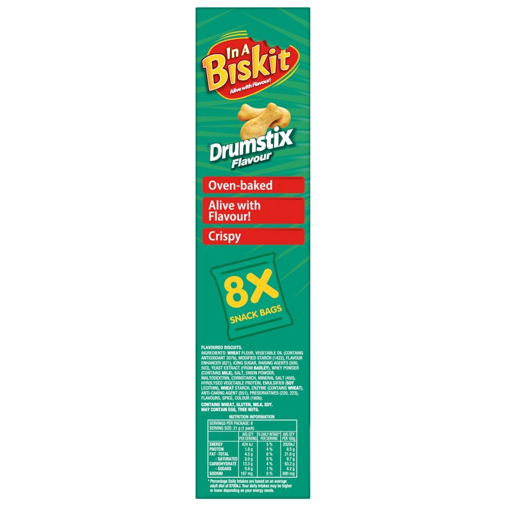 4303026-8pc-in-a-biskit-drumstix-multipack-assorted-flavoured-crackers-biscuits-168g