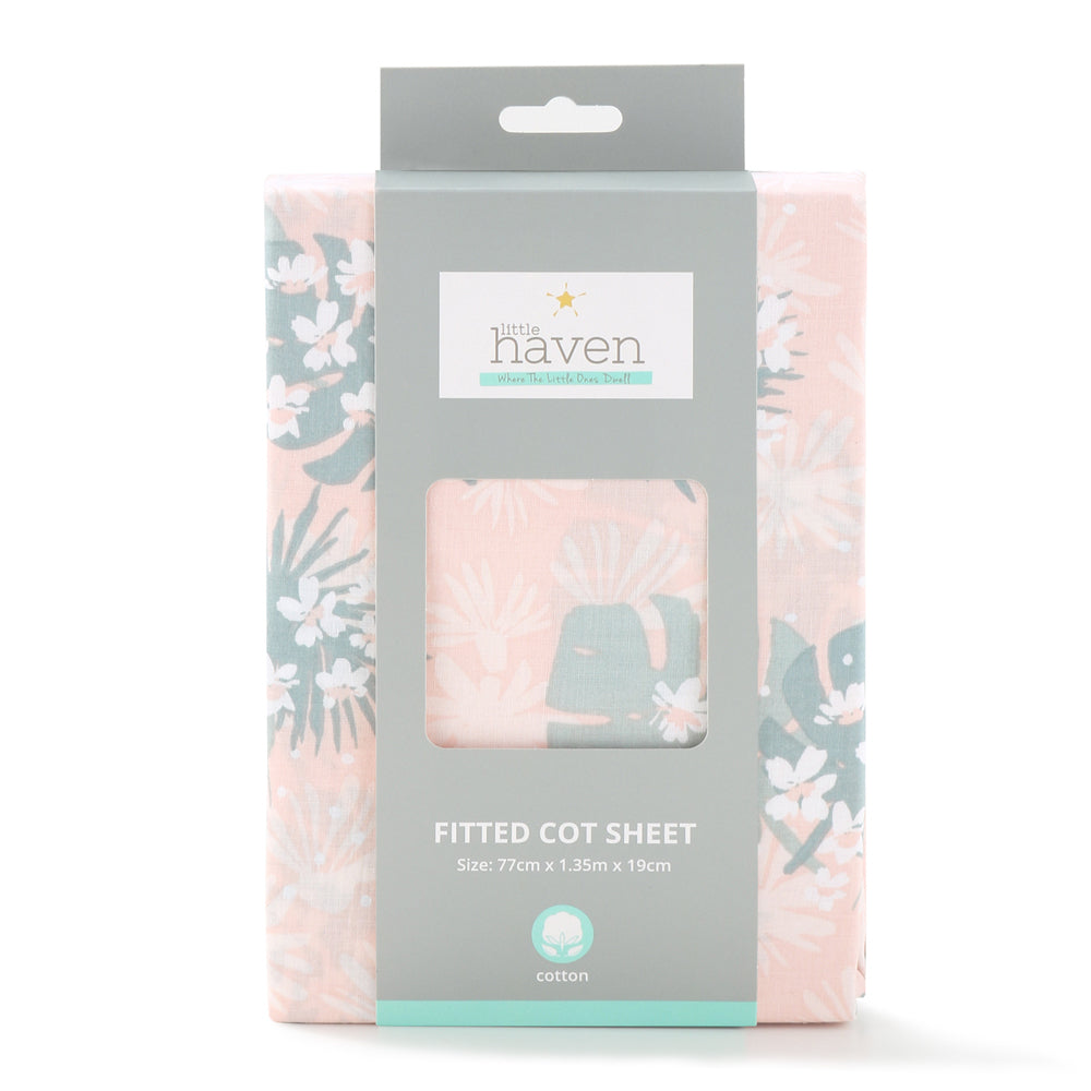 3284fs-4-little-haven-baby-infant-cotton-fitted-cot-sheet-botanical-leaf-135cm