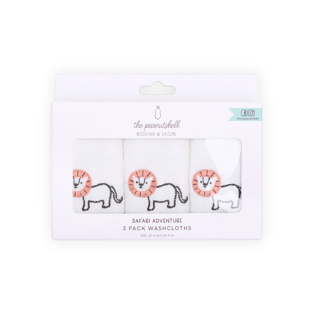 1528wc3-3pc-the-peanutshell-25cm-cotton-safari-adventure-baby-washcloths