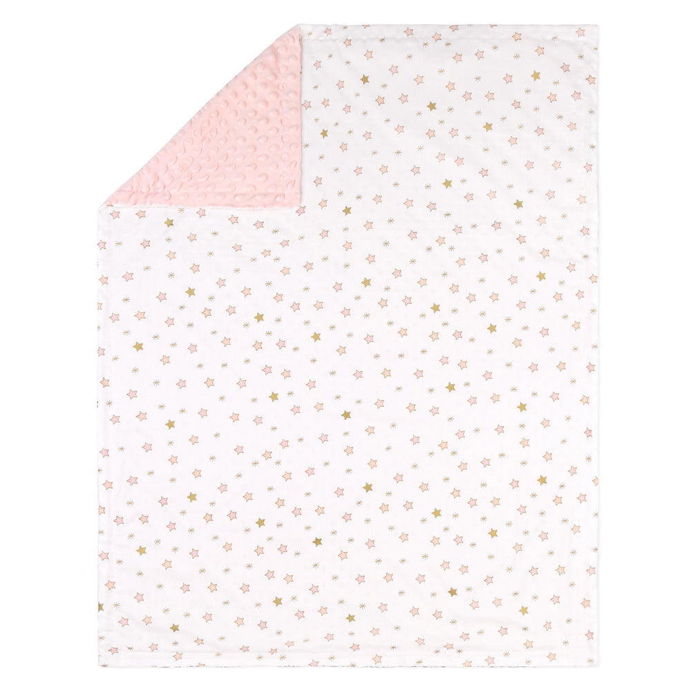 1715bl-the-peanutshell-101cm-cotton-nursery-blanket-pink-gold-star