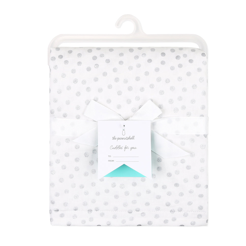 1720bl-the-peanutshell-101cm-cotton-nursery-blanket-silver-dots
