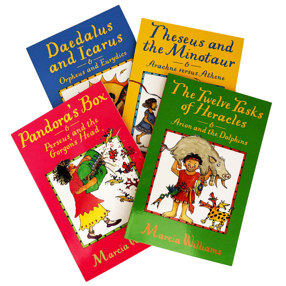 4pc Promotional Greek Myths History Book Collection Set 9Y+