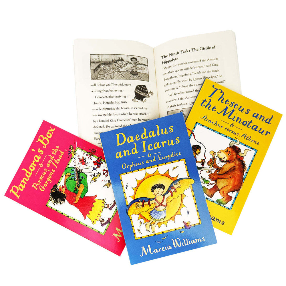 4pc Promotional Greek Myths History Book Collection Set 9Y+
