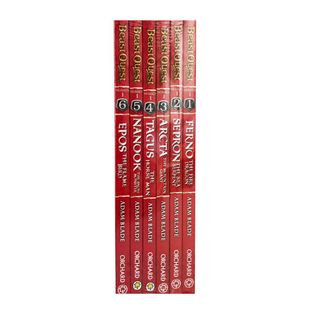 6pc Promotional Beast Quest Series 1 Book Collection Set 8-12Y+