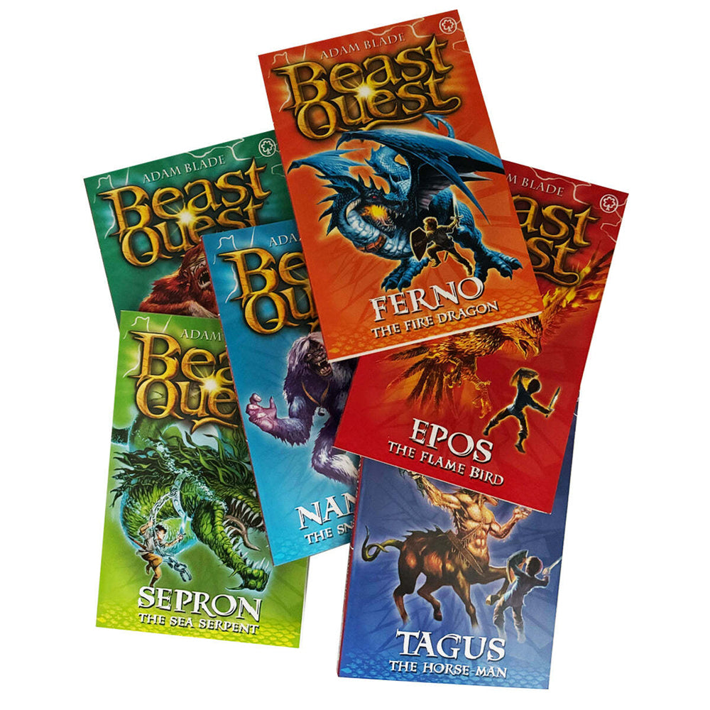 6pc Promotional Beast Quest Series 1 Book Collection Set 8-12Y+