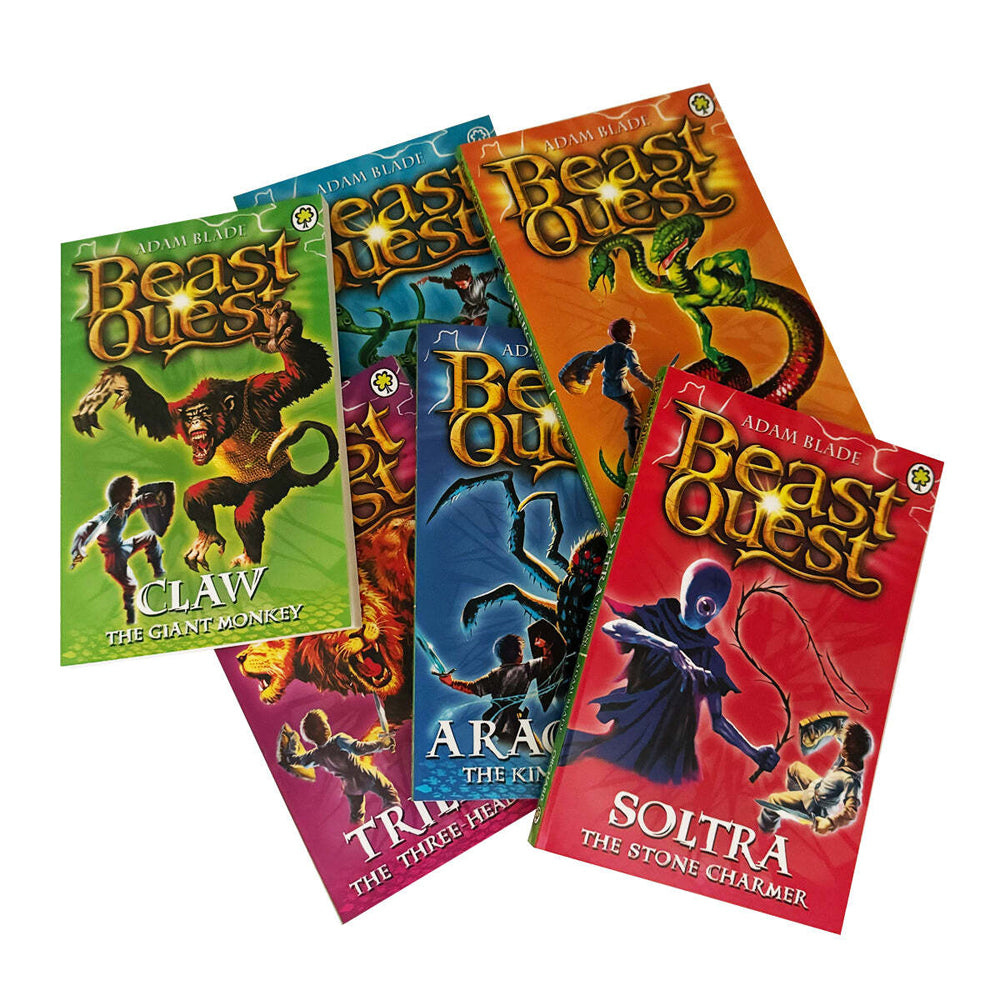 6pc Promotional Beast Quest Series 2 Book Collection Set 8-12Y+