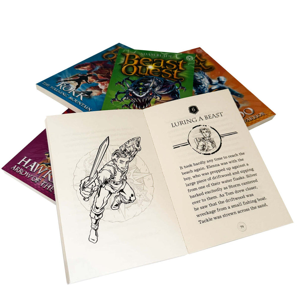 6pc Promotional Beast Quest Series 5 Book Collection Set 8-12Y+