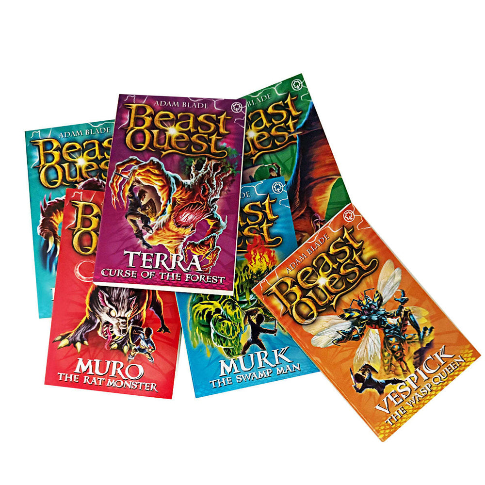 6pc Promotional Beast Quest Series 6 Book Collection Set 8-12Y+