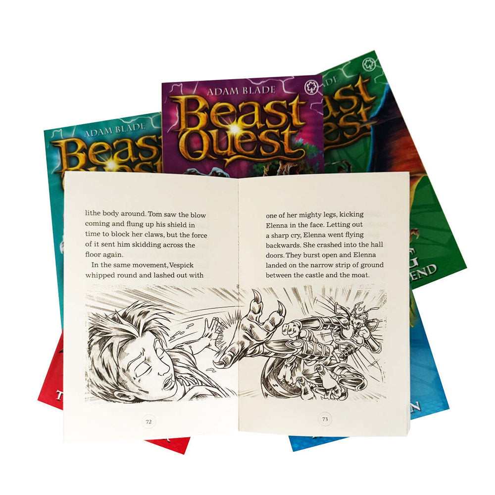 6pc Promotional Beast Quest Series 6 Book Collection Set 8-12Y+