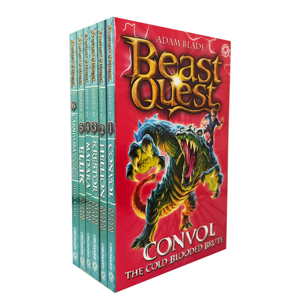 6pc Promotional Beast Quest Series 7 Book Collection Set 8-12Y+