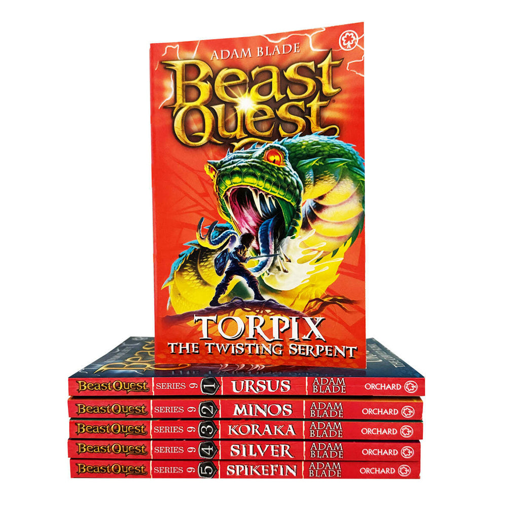 6pc Promotional Beast Quest Series 9 Book Collection Set 8-12Y+