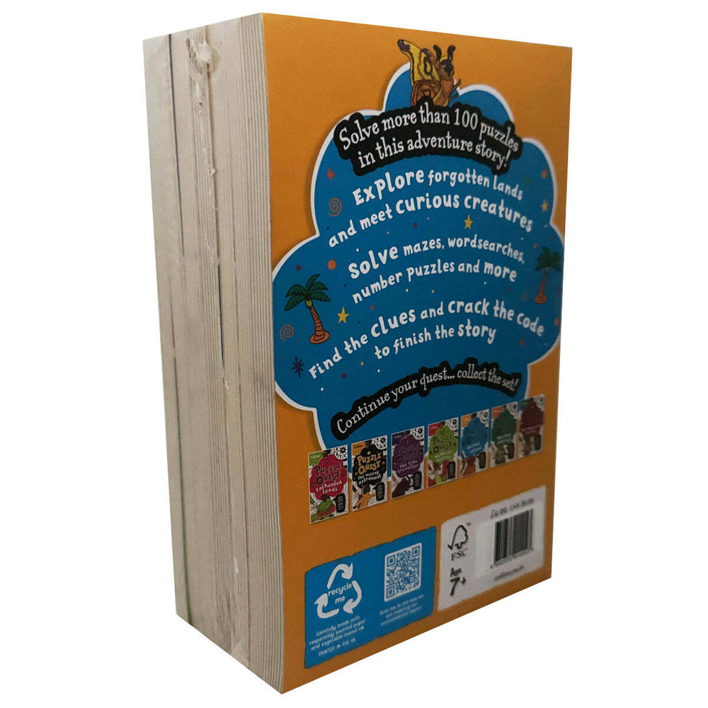 7pc Promotional Puzzle Quest Kids Book Collection Set 10Y+